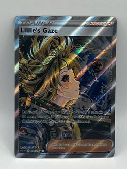 Non TCG Pokemon Lillie’s Gaze Trainer Fan Art Card
