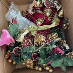 Box Of Christmas ornaments