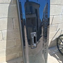 Black Toyota Tacoma tailgate