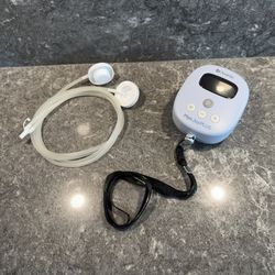 Ameda Mya Joy PLUS Portable Rechargeable Breast Pump (with Hands-free Lanyard, Tubing, + Adapters)