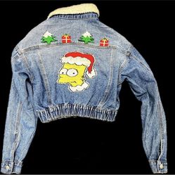 Upcycled BART Simpson Jacket