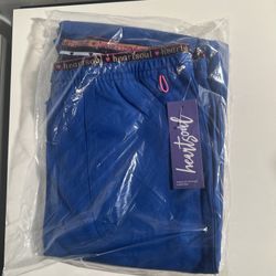 S.C.R.U.B.S. Medium Pull On Elastic Drawstring Waist Scrub Pants Bottoms Blue
