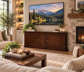 Wooden Entertainment Center / Media Console