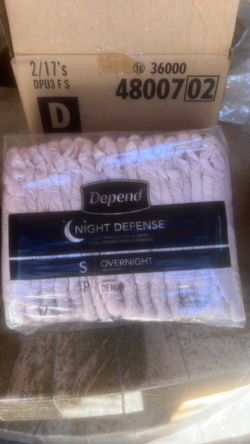 Women’s depends size small 6 packs 17 per pack
