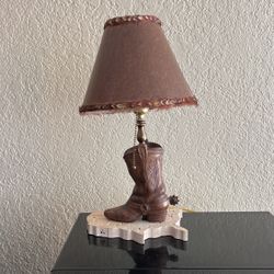 Boot Lamp mounted on USA map