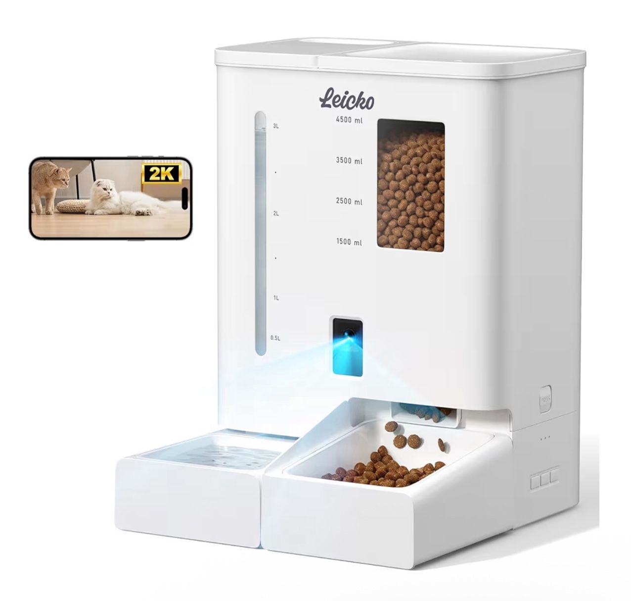 Automatic Dog Feeder With Water Bowl 
