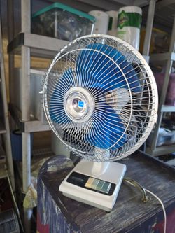 Vintage Panasonic Oscillating 3 Speed Fan
