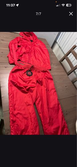 men's red sports set size XL