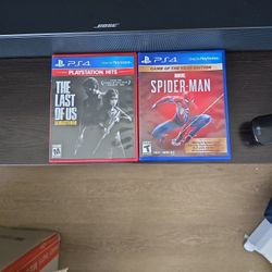 PS4 Games - Spiderman (GOY Edition) , TLOU (Remastered) 