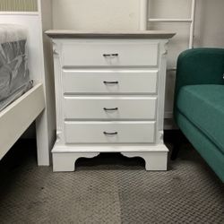 4 Drawer Nightstand Side End Table 