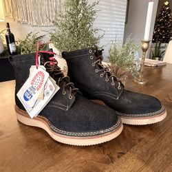 WHITE Brand C350-CS NWT Black Soft leather Boots Size 13