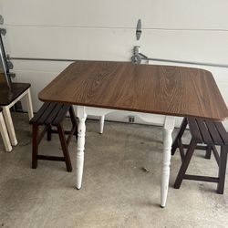 Foldable Table With Chairs