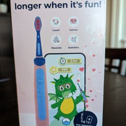 NEW Playbrush Smart Sonic Electric Toothbrush for Children Pink