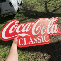 Coca Cola 3ft Metal Signs 3ft