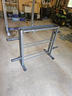 Dumbbells kettlebells Olympic 2" weights rack