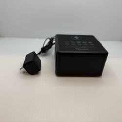 Aluratek Wireless Charging (5W) Clock Radio, FM Radio w/Bluetooth Speaker