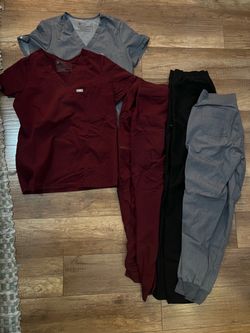 2 sets of Figs scrubs PLUS an extra pair of black Figs pants