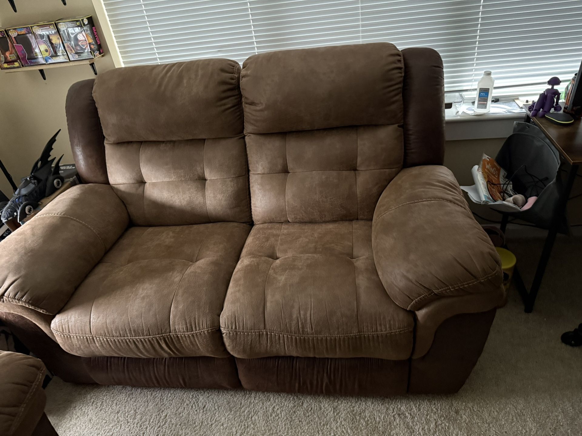 Love Seat/ Both Sides Recline!