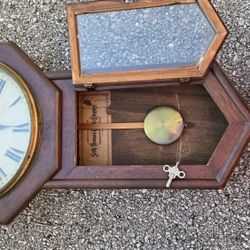 Seth Thomas schoolhouse clock

Works! Glass is in perfect condition. 

My uncle's father got it from a CPS classroom in the 1940s. The school was gett