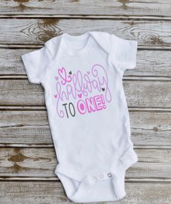 Half birthday onesie