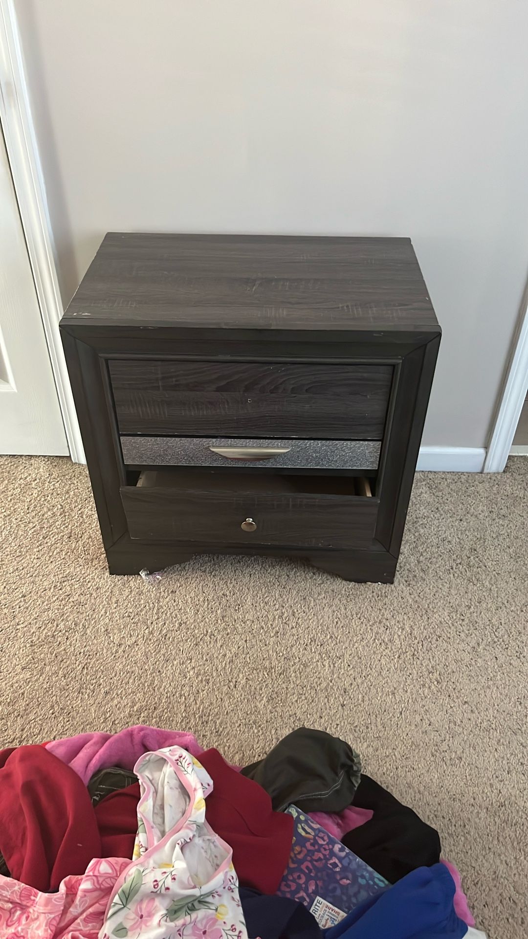 Dresser W/mirror And Nightstand..FREE!!! Must Be Gone By 4pm