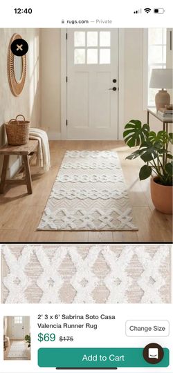 2' 3 x 6' Sabrina Soto Casa Valencia Runner Rug