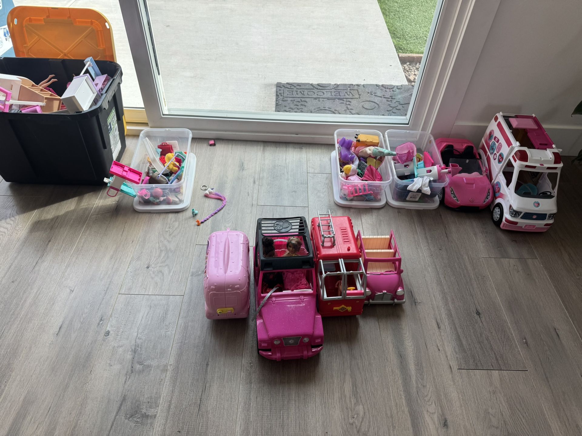 Huge Lot Of Barbie Toys