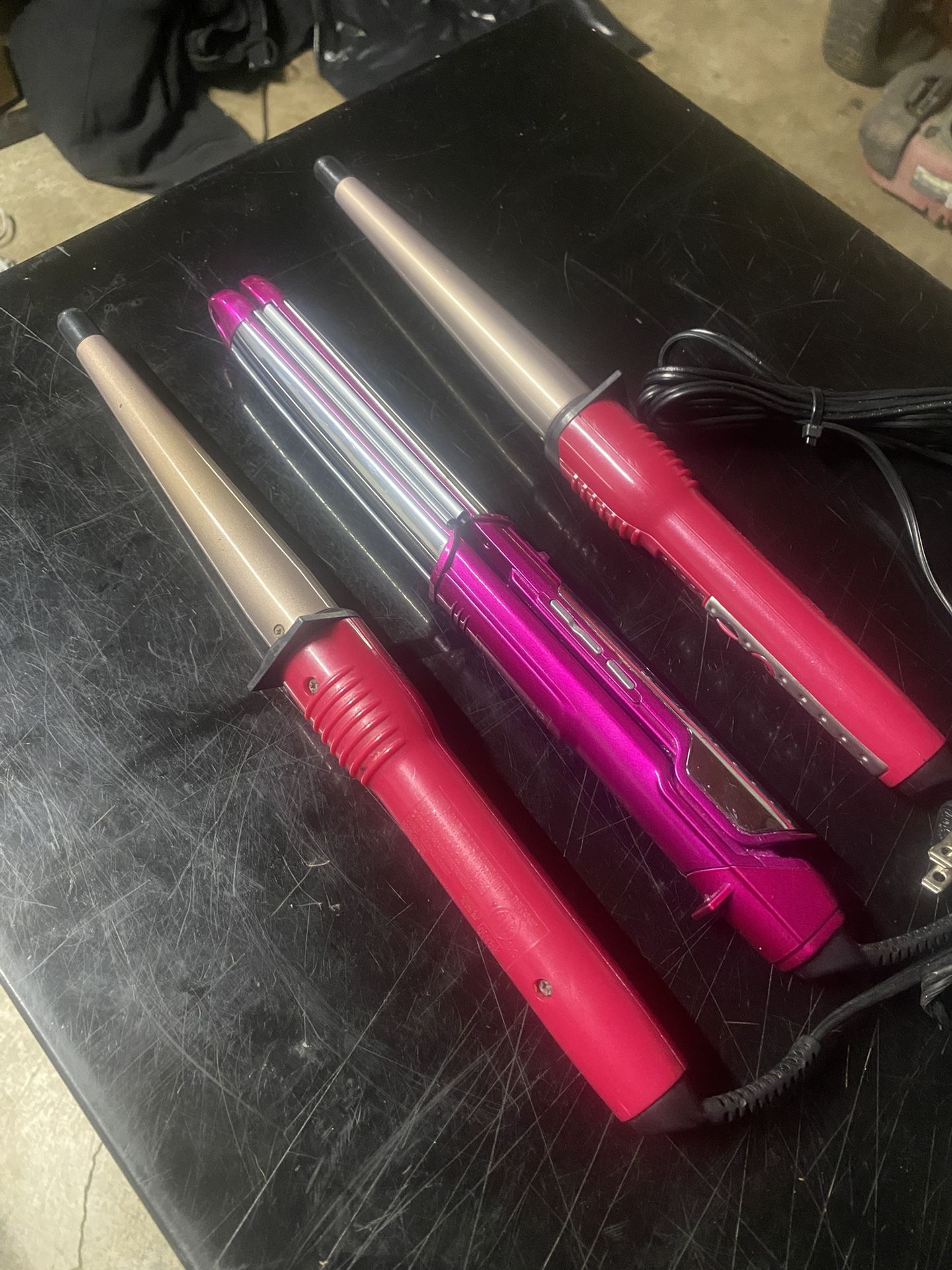 Ceramic Curlers & Hair Straightener 