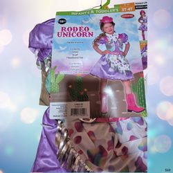 Rodeo Unicorn Toddler Costume Size 3T-4T