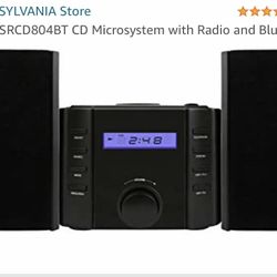 SYLVANIA SRCD804BT Bluetooth CD Microsystem with Radio Bluetooth(R) CD Microsystem with Radio