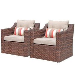 2 PC Patio Chair Set Outdoor Chairs Porch Chairs Two Pieces Patio Furniture Set Brand New In The Box Sillas De Patio New