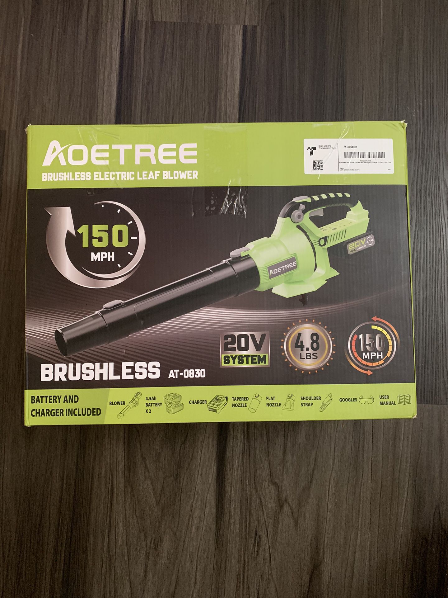 Aoetree Brushless Electric Leaf Blower