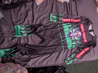 Grave Digger Driver Costume Size 7-8 Boys
