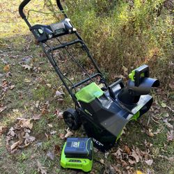 Greenworks 80v 20 Inch Snow thrower. Batt Incl