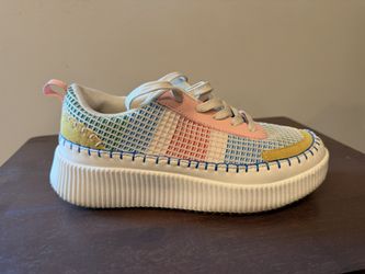 Nicole Miller New York Mixed Media Brita Platform Sneaker - Women’s Size 9