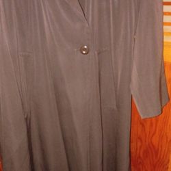 LINDA ALLARD ELLEN TRACY 100%WOOL TRENCH COAT (14)