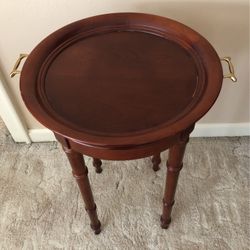 Butlers Table w Removable Wood Tray $25
