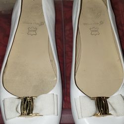 Leather Flats Slip Ons Size 39 Made In Spain.