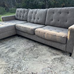 *FREE DELIVERY* Gray 2 Piece Chaise Ashley Furniture