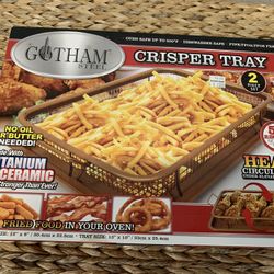 Gotham Steel Crosper Tray - Titanium & Ceramic - As Seen On TV - Brand New