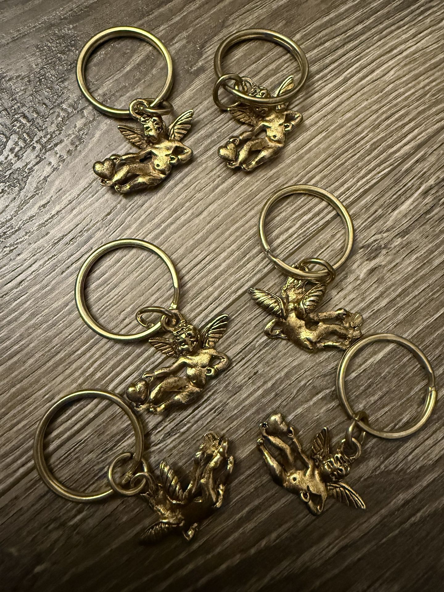 6 ANGEL KEYCHAINS