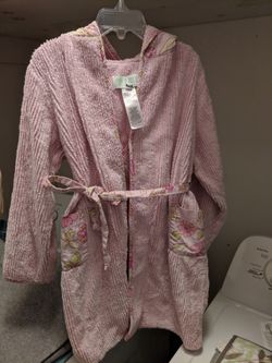 Lulu b bath/swim robe with hood little girls size 6