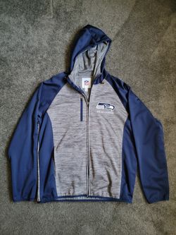 Seattle Seahawks Full Zip Hoodie(L)