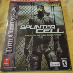 Prima Strategy Guide Tom Clancy Sprinter Cell Great Shape 