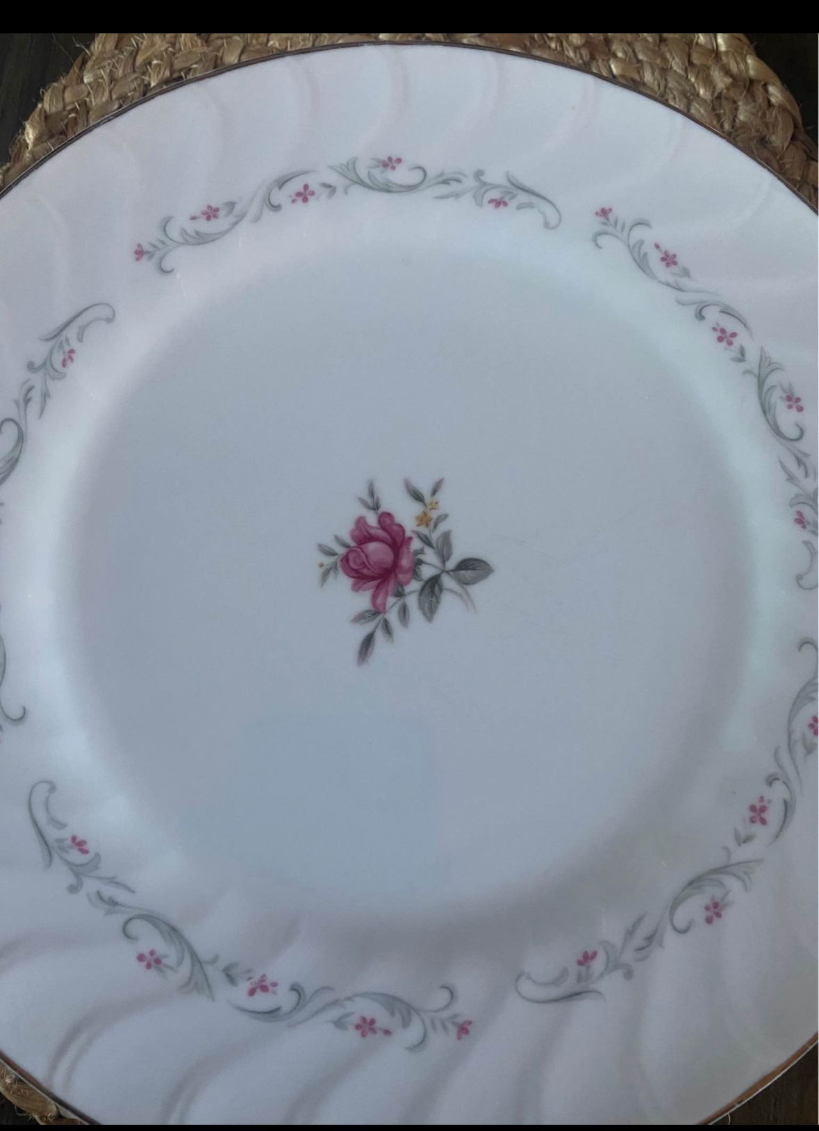 Rose China Plates