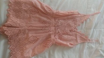 Seafolly Broderie Romper Pink XS