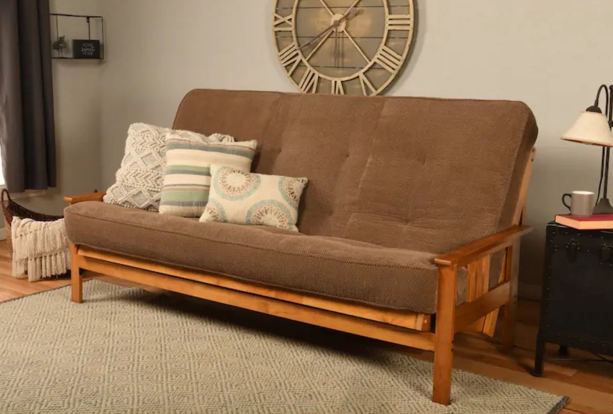 Beige Queen Futon Couch 