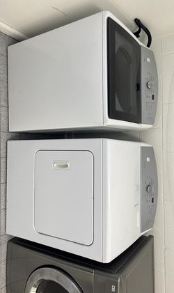 Midea Top Load Washer & Electric Dryer Set – Glass Lid, Stainless Tub