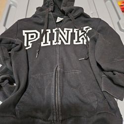 Victoria's Secret Black Hoody And Sweatpants  ( USED)