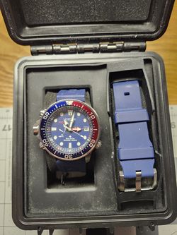 Citizen Eco-Drive Men's Promaster Aqualand Blue Silicone Strap Watch 46mm